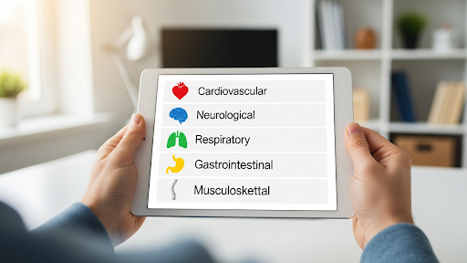 Image showing the list of medical conditions that qualify for disability benefits